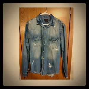 Zara Man Mens Denim LS